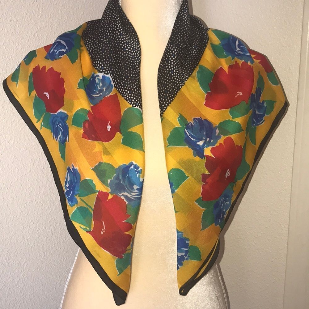 Floral Accessories Vintage Scarf